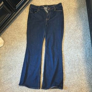 Old navy high rise flare jeans - dark wash